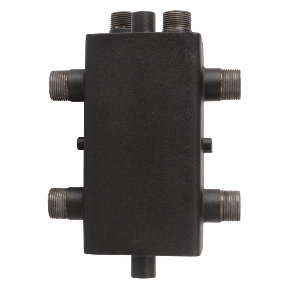 Коллектор с гидравлическим разделителем 1" на 2 отопит. контура / Rommer фото на multiBOX