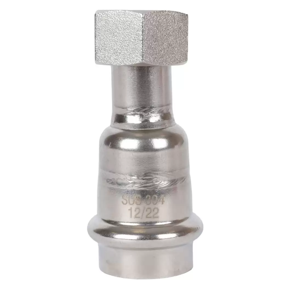 Переходник с накидной гайкой ВПр-ВР 22х1/2" из нерж. стали прессовой / Rommer фото на multiBOX