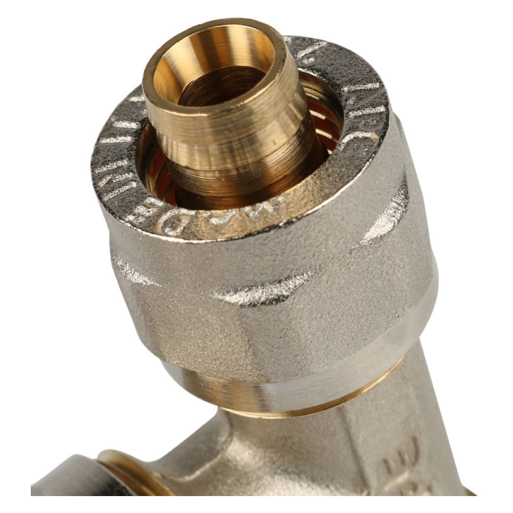 Тройник переходной 16x20x16 для металлопластиковых труб винтовой / Stout фото на multiBOX