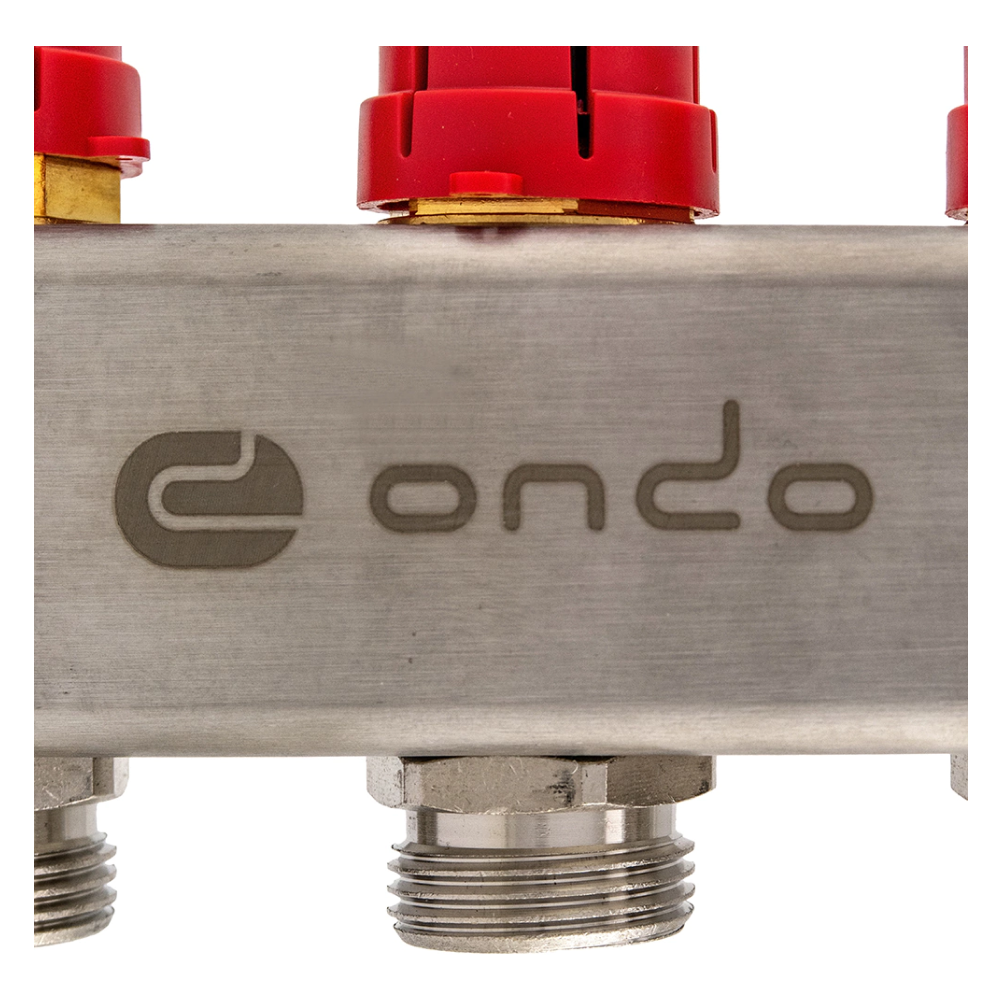 Коллекторная группа на 10 выходов с расходомерами, автоматическим воздухоотводчиком и сливом / ONDO фото на multiBOX