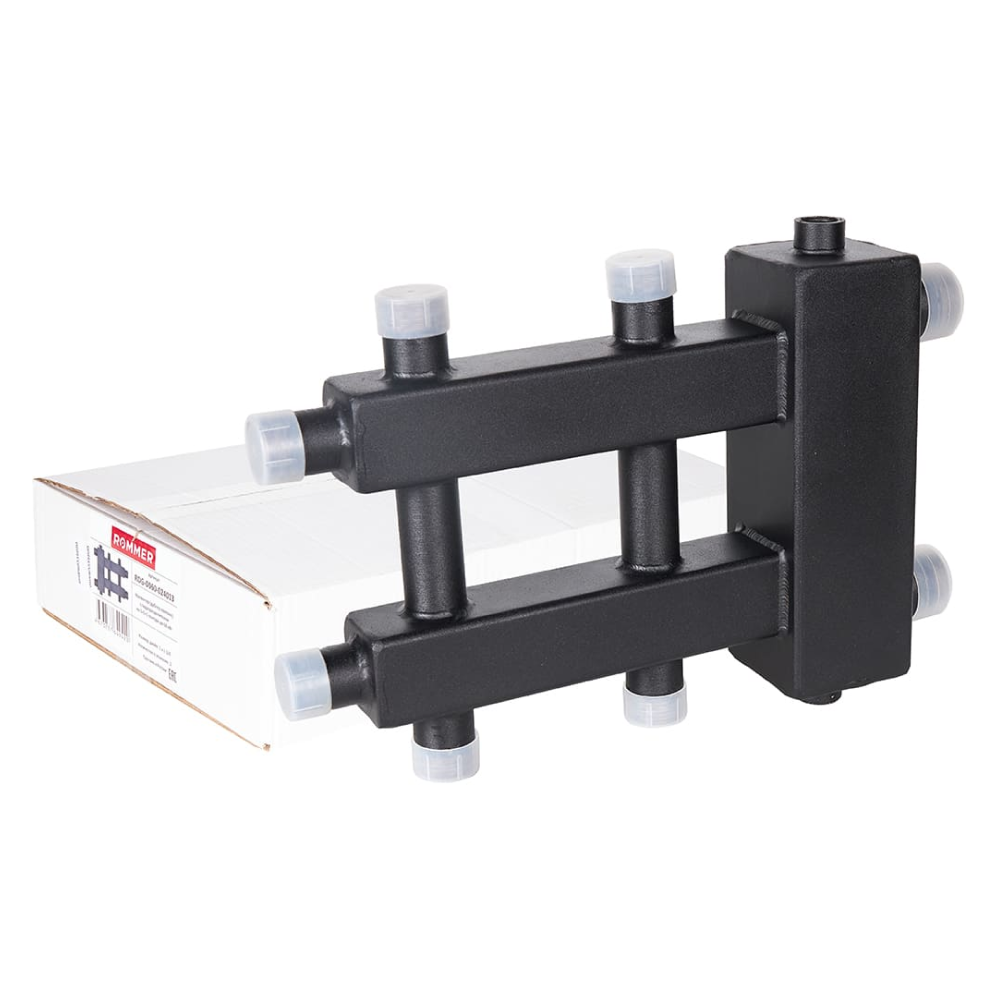 Коллектор с гидроразделителем на 1+1+1 контура до 60 кВт / Rommer фото на multiBOX