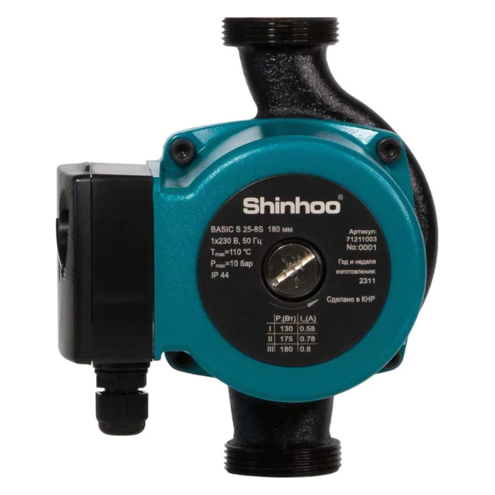 Циркуляционный насос BASIC S 32-8S 180 1x230V / Shinhoo фото на multiBOX