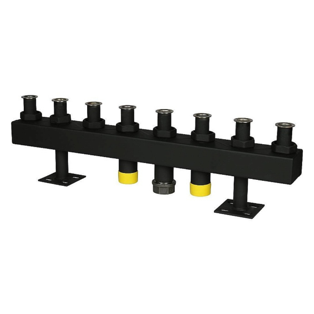 Распределительный коллектор на 4 контура DN32 в теплоизоляции / Stout фото на multiBOX