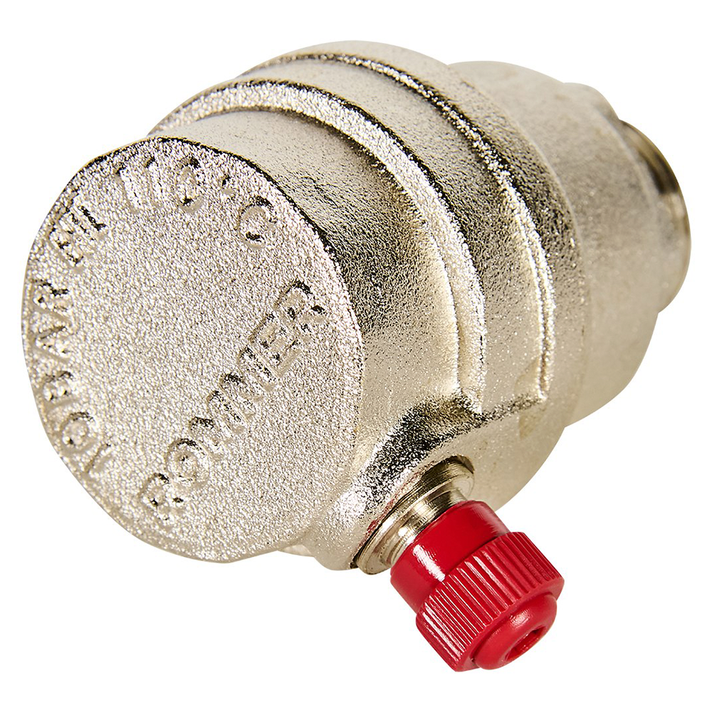 Воздухоотводчик автоматический 1/2" НР боковой выпуск, никелированный / Rommer фото на multiBOX