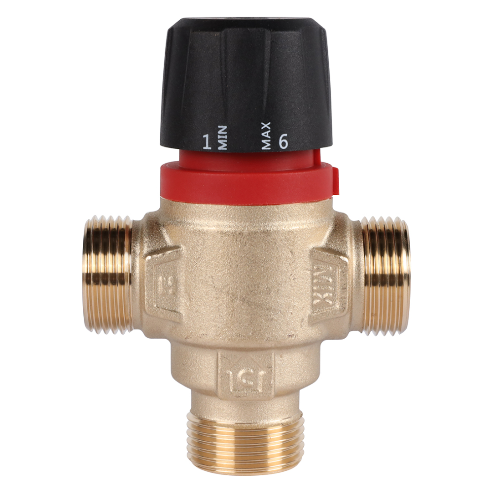 Термостатический смесительный клапан 3/4" НР, 35-60°С, KVs 1.6 (боковое смешивание) / Rommer фото на multiBOX