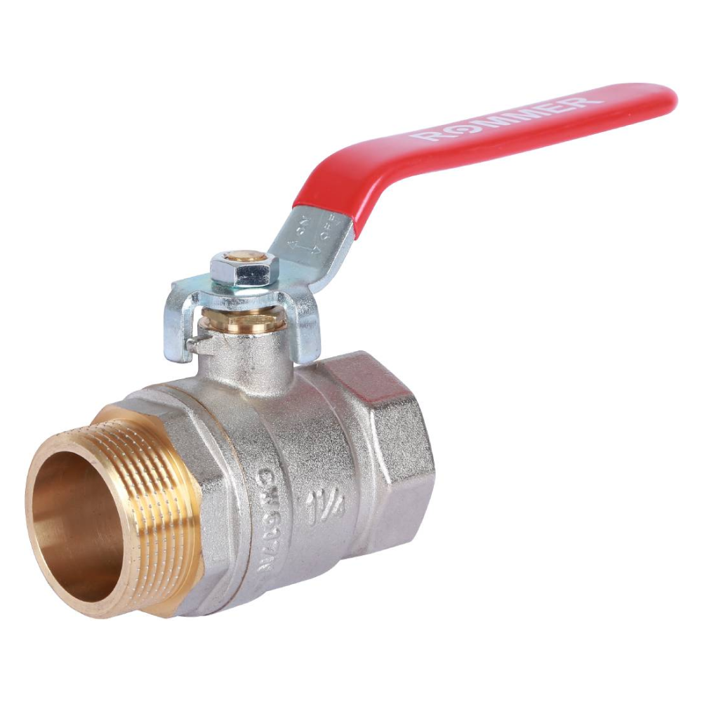 Кран шаровой 1 1/4" ВР-НР, ручка рычаг / Rommer фото на multiBOX