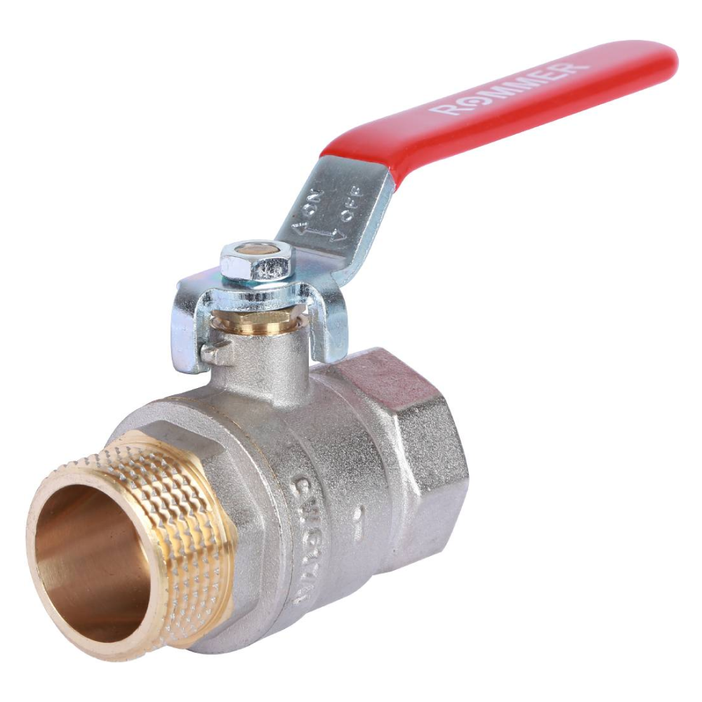 Кран шаровой 1" ВР-НР, ручка рычаг / Rommer фото на multiBOX