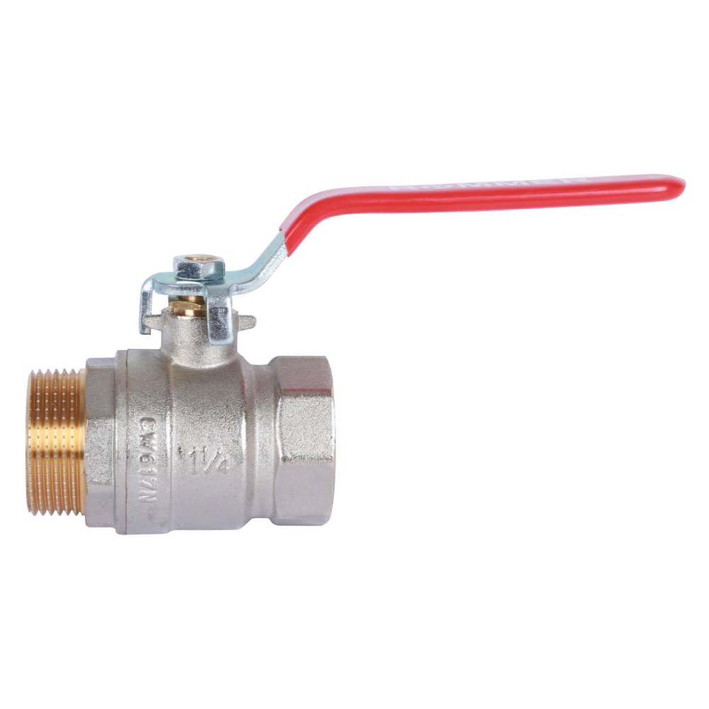 Кран шаровой 1 1/4" ВР-НР, ручка рычаг / Rommer фото на multiBOX