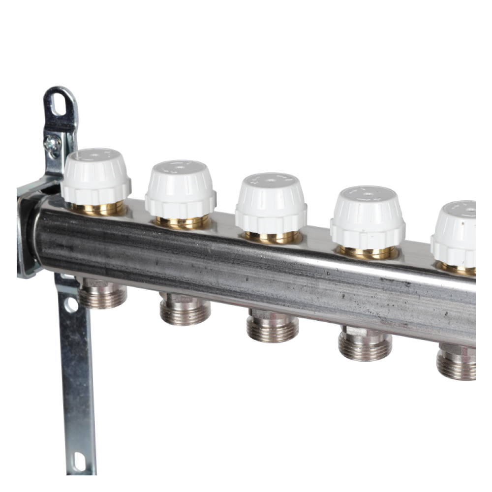 Коллектор из нерж. стали 13 выходов с расходомерами / Stout фото на multiBOX