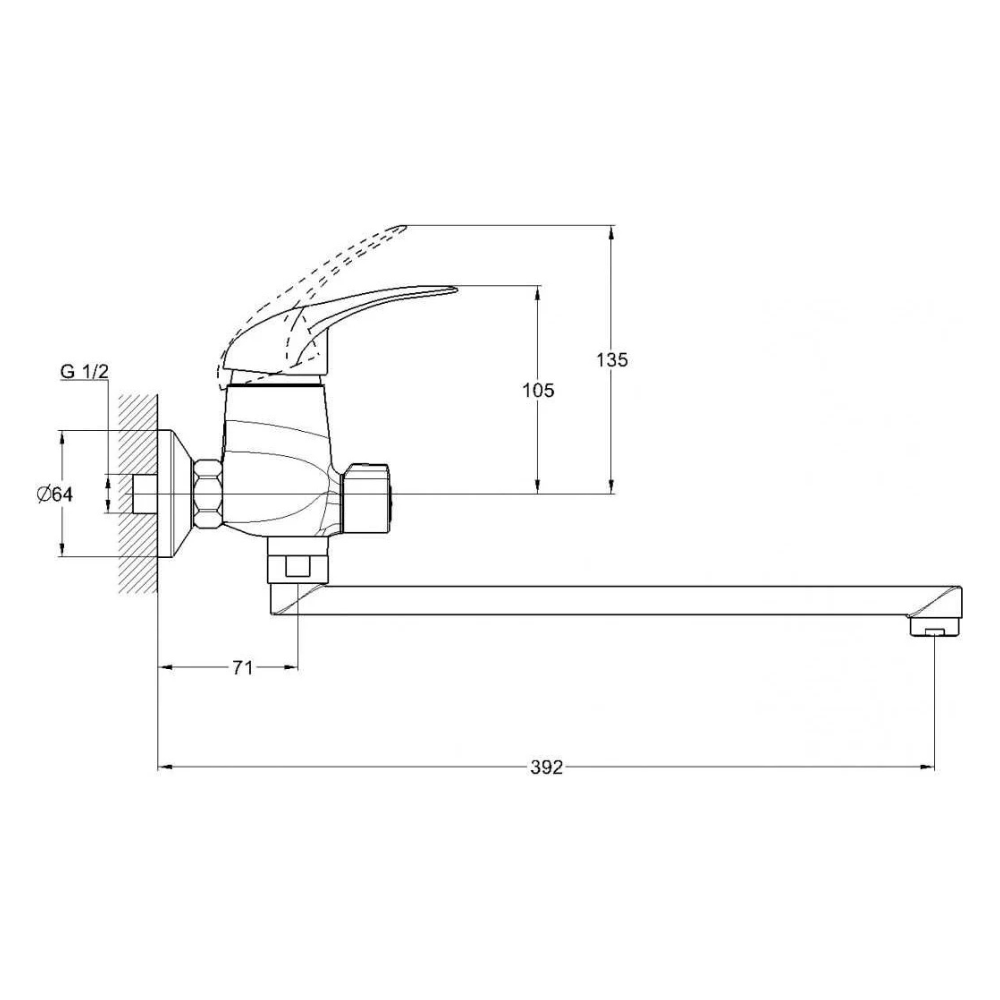 Смеситель для ванны D40-A, серия 360 (EC0363) / Econoce фото на multiBOX
