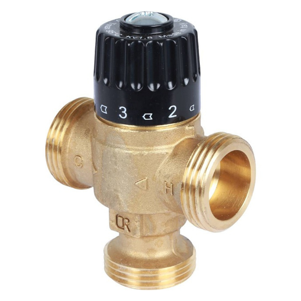 Термостатический смесительный клапан 1" НР, 30-65°С, KVs 1.8 / Stout фото на multiBOX