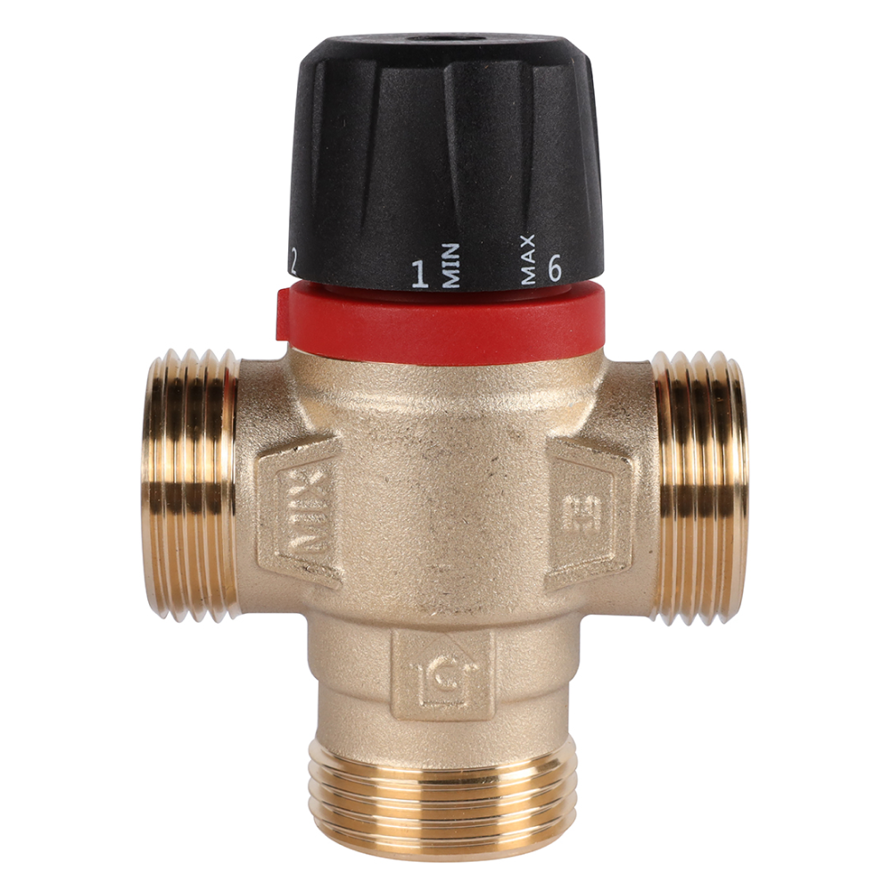 Термостатический смесительный клапан 1" НР, 35-60°С, KVs 2.5 (боковое смешивание) / Rommer фото на multiBOX