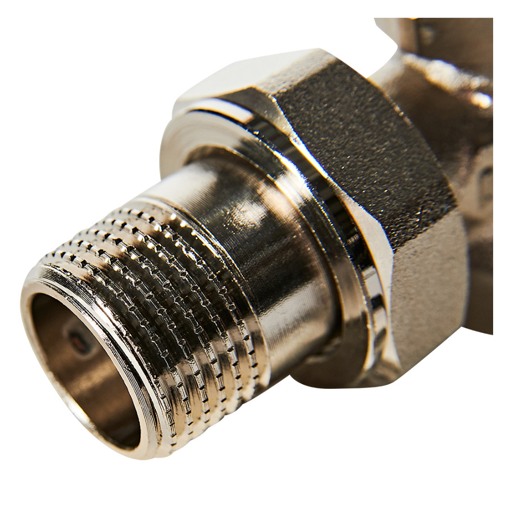 Запорно-балансировочный клапан 1/2" для радиатора, угловой / Rommer фото на multiBOX