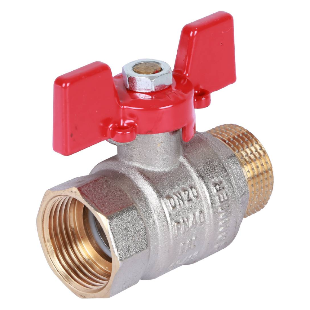 Кран шаровой 3/4" ВР-НР, ручка бабочка / Rommer фото на multiBOX