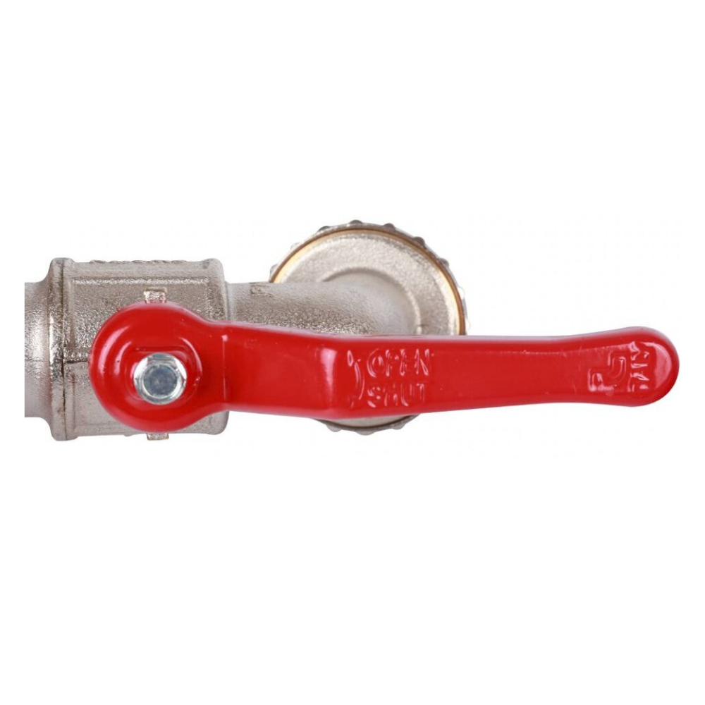 Кран шаровый сливной 132, 1" НР с латунным штуцером, ручка рычаг / Itap фото на multiBOX