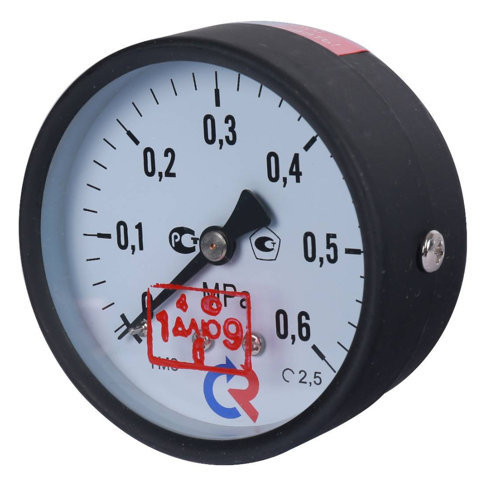 Манометр осевой ТМ-310Т.00 63 мм G1/4", 0...0.6 MPa,  кт 2.5 / Росма фото на multiBOX