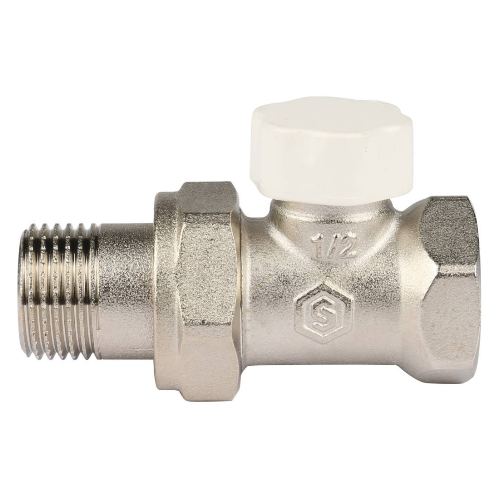 Запорно-балансировочный клапан 1/2" для радиатора, прямой / Stout фото на multiBOX