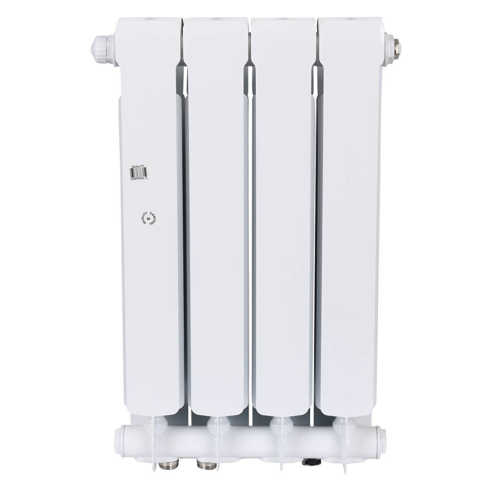 Биметаллический радиатор BASE VENTIL 500 BVR RAL9016 белый, нижнее правое подключение / Rifar фото на multiBOX