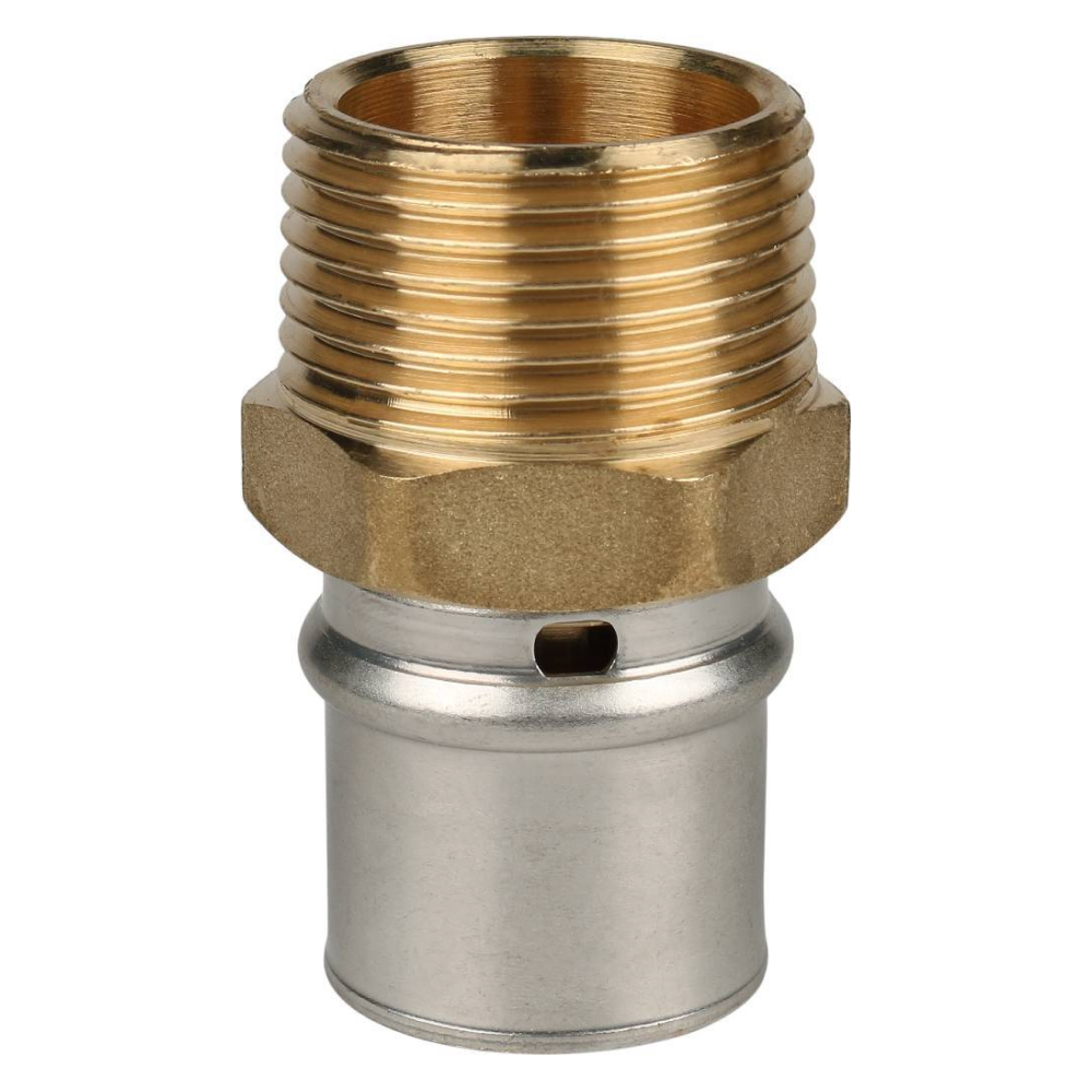 Переходник с наруж. резьбой 1"х26 для металлопластиковых труб прессовой / Stout фото на multiBOX