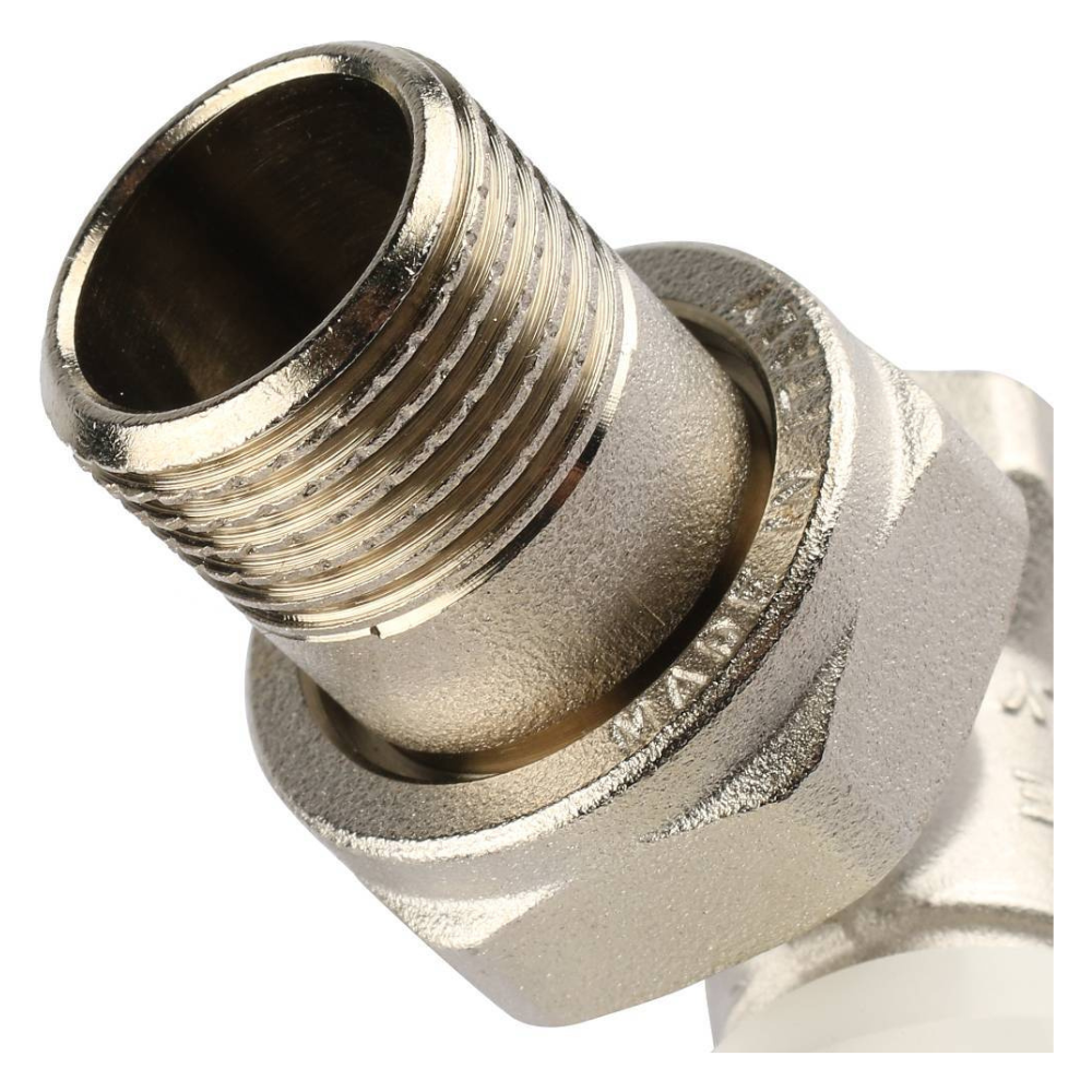 Терморегулирующий ручной клапан 1/2" для радиатора, угловой / Stout фото на multiBOX