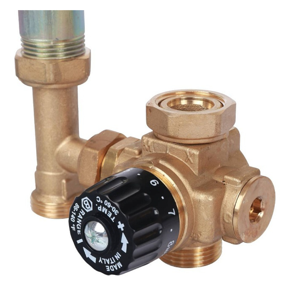 Насосная группа с терм. смесительным клапаном 3/4" в теплоизоляции, без насоса / Stout фото на multiBOX