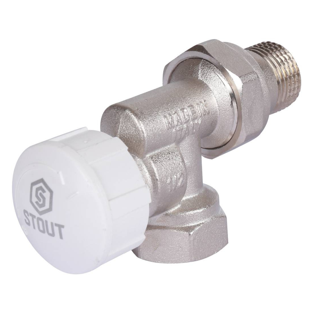 Термостатический клапан 1/2" для радиатора, осевой / Stout фото на multiBOX