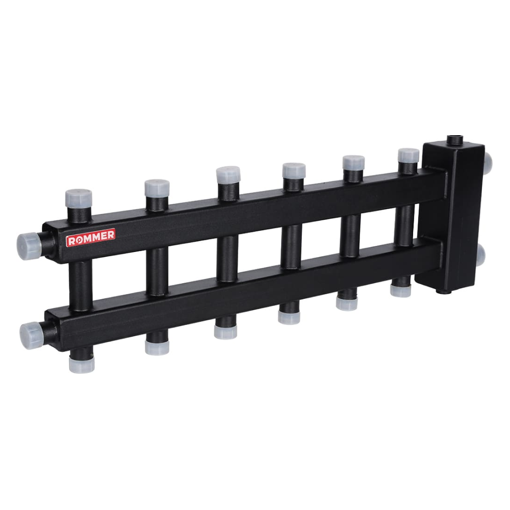 Коллектор с гидроразделителем на 3+3+1 контура до 60 кВт / Rommer фото на multiBOX