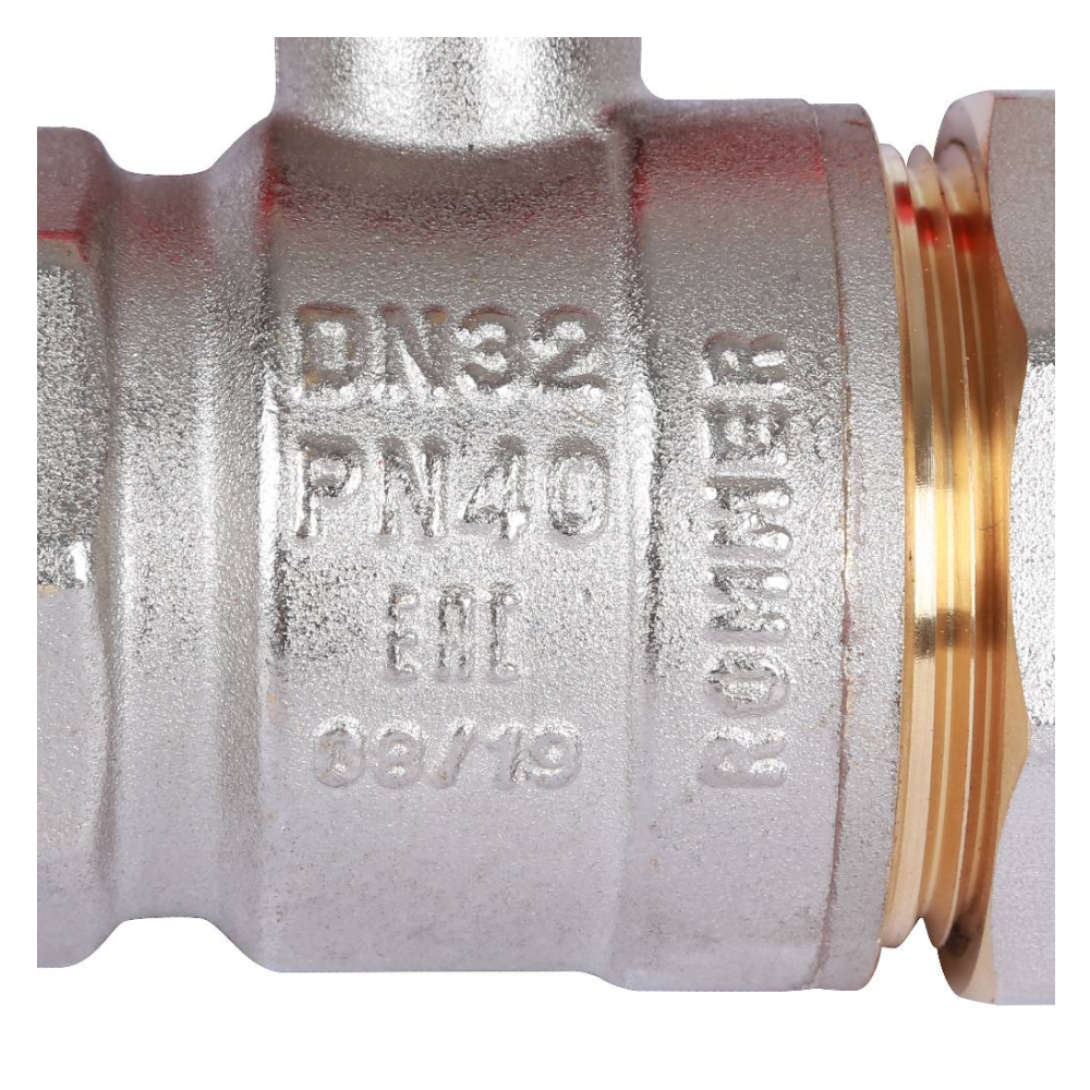 Кран шаровой с американкой 1 1/4" ВР-НР, ручка бабочка / Rommer фото на multiBOX