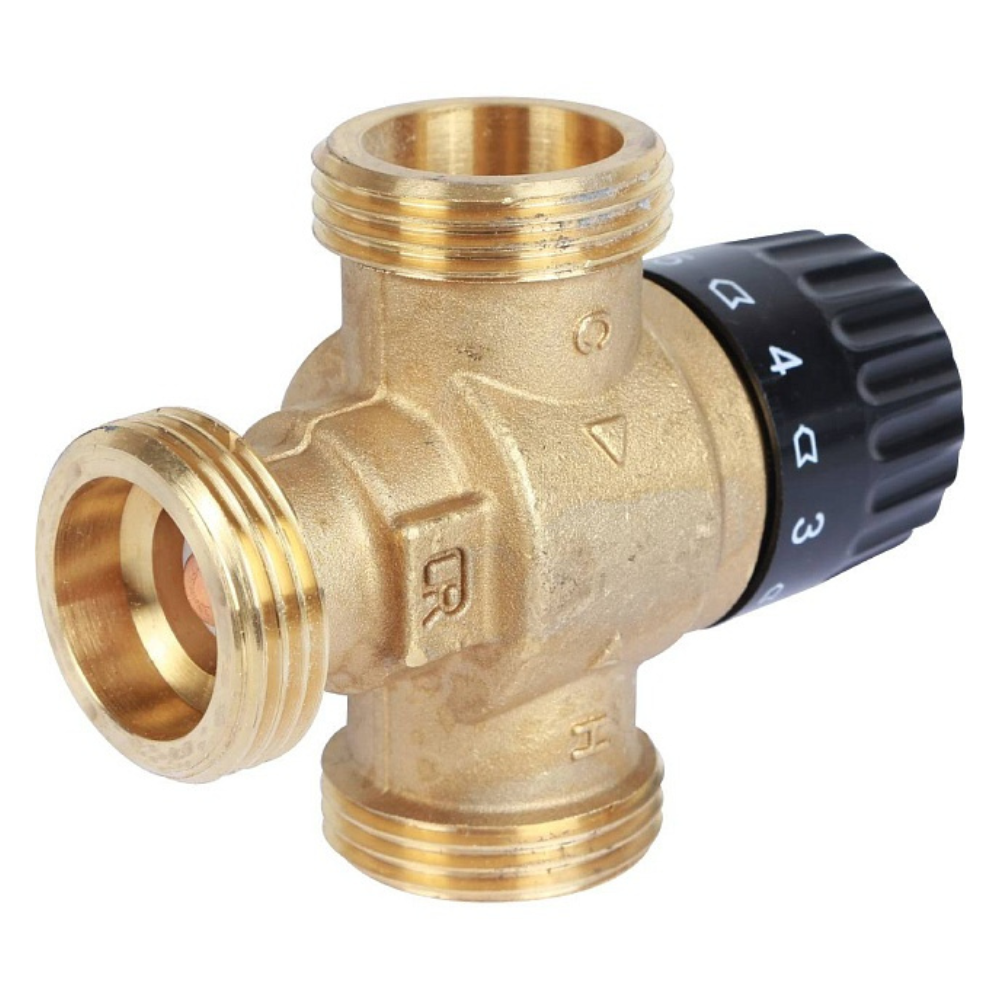 Термостатический смесительный клапан 1" НР, 30-65°С, KVs 1.8 / Stout фото на multiBOX