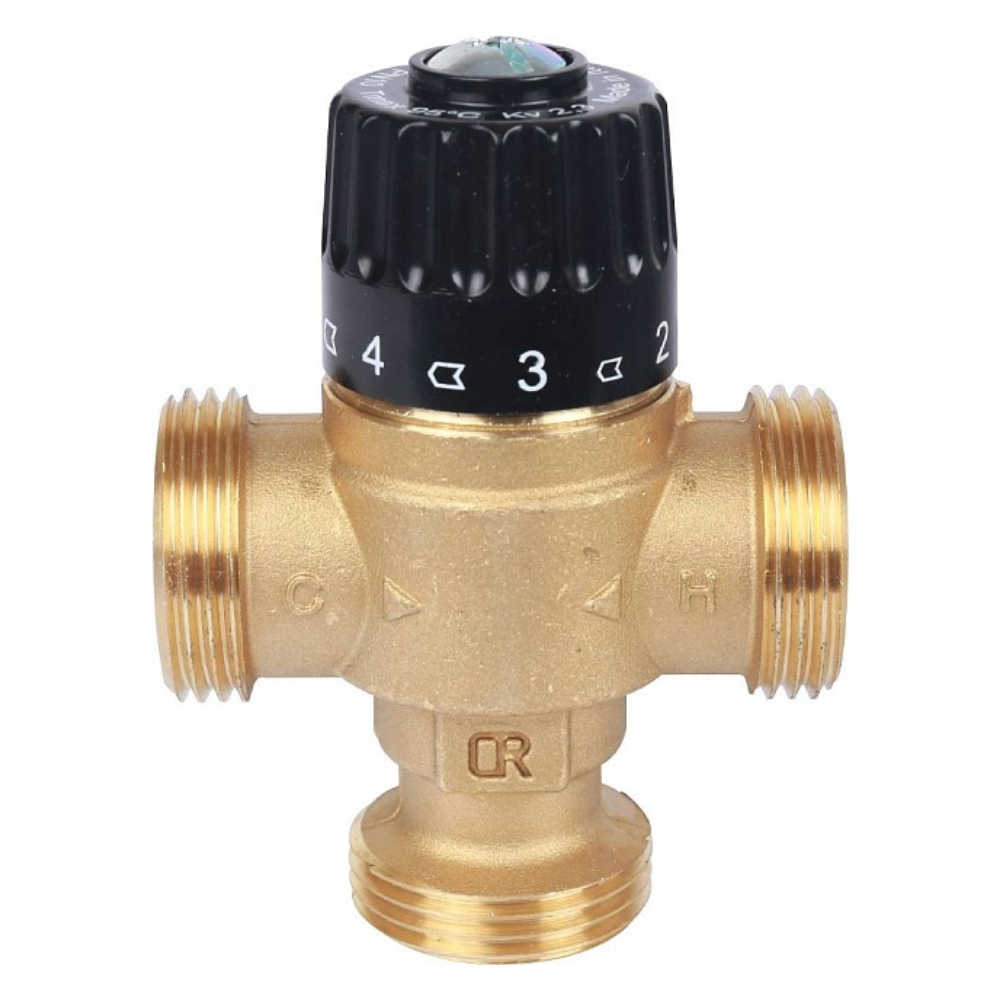 Термостатический смесительный клапан 1" НР, 30-65°С, KVs 2.3 / Stout фото на multiBOX