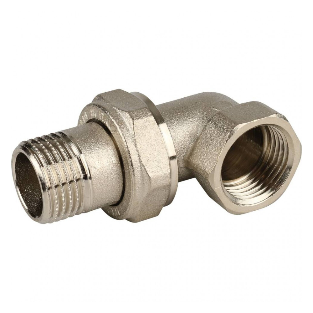 Соединитель угловой (американка) 162, 1/2" ВР-НР с уплотнительным кольцом, никелированный / Itap фото на multiBOX