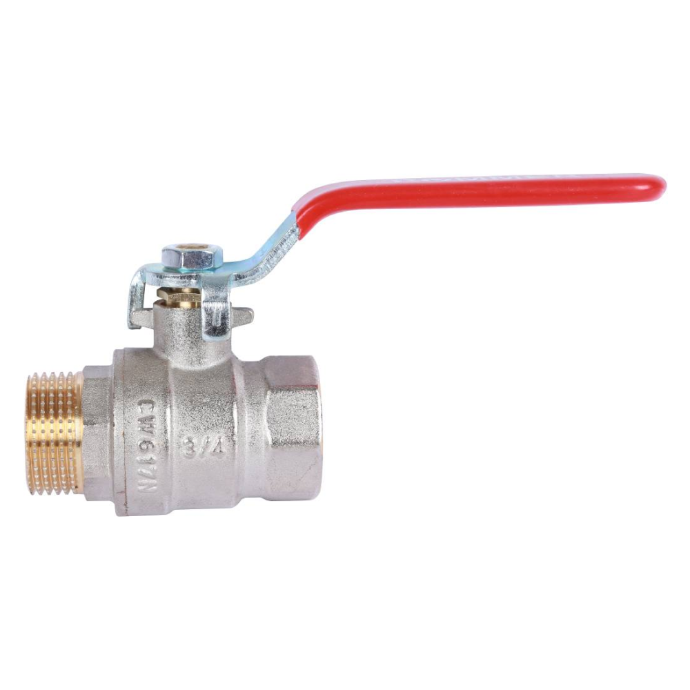 Кран шаровой 3/4" ВР-НР, ручка рычаг / Rommer фото на multiBOX