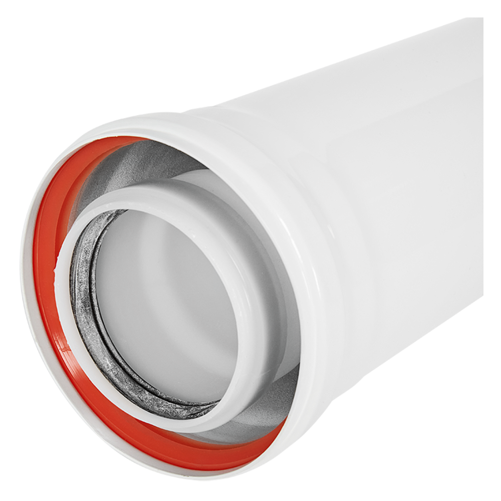 Удлинитель конденсационный D80/125 PPR L1000 мм / Rommer фото на multiBOX