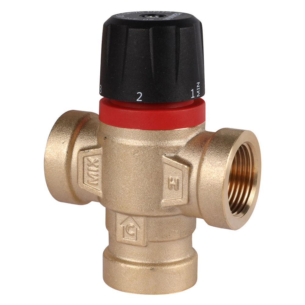 Термостатический смесительный клапан 3/4" ВР, 20-43°С, KVs 1.6 (боковое смешивание) / Rommer фото на multiBOX