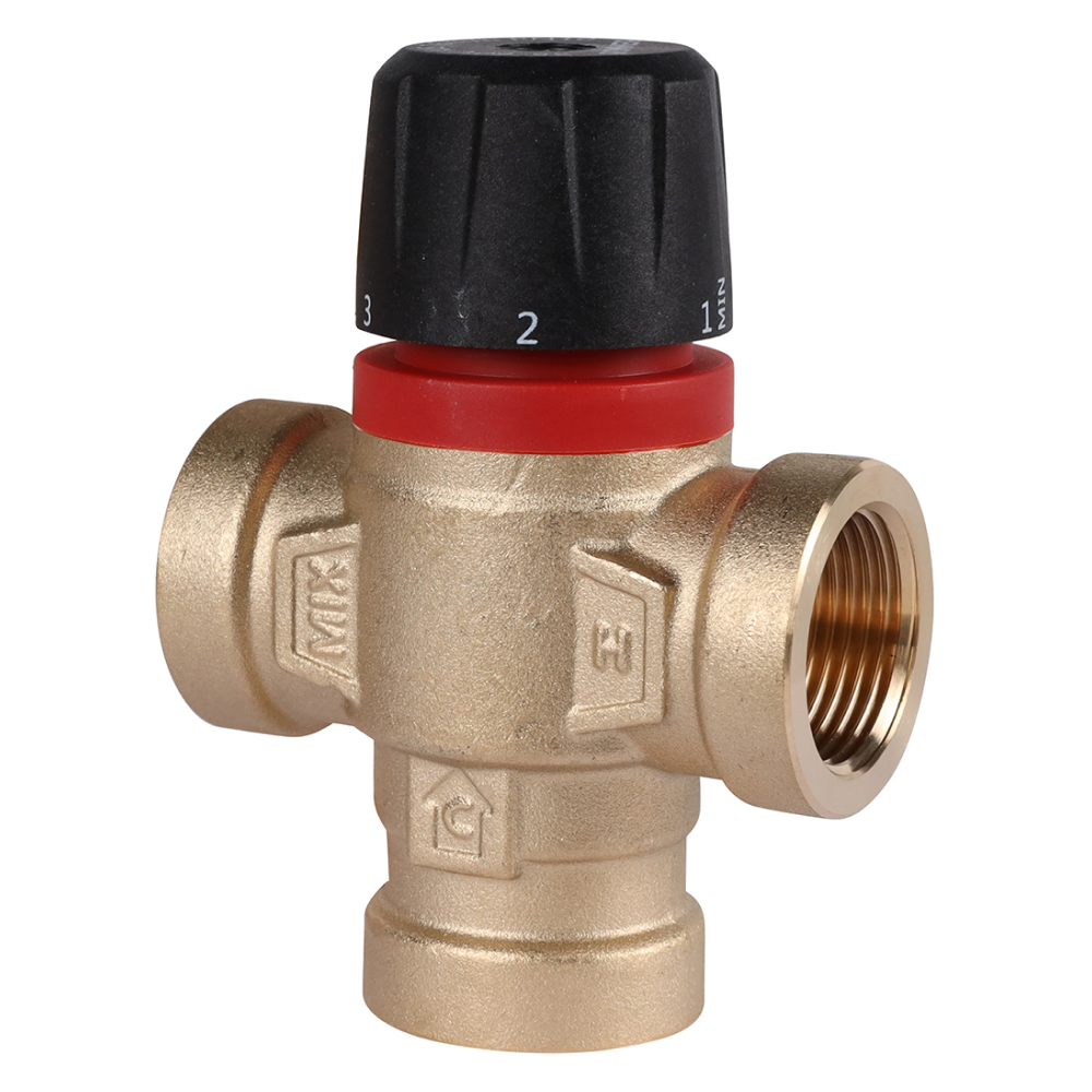 Термостатический смесительный клапан 3/4" ВР, 35-60°С, KVs 1.6 (боковое смешивание) / Rommer фото на multiBOX