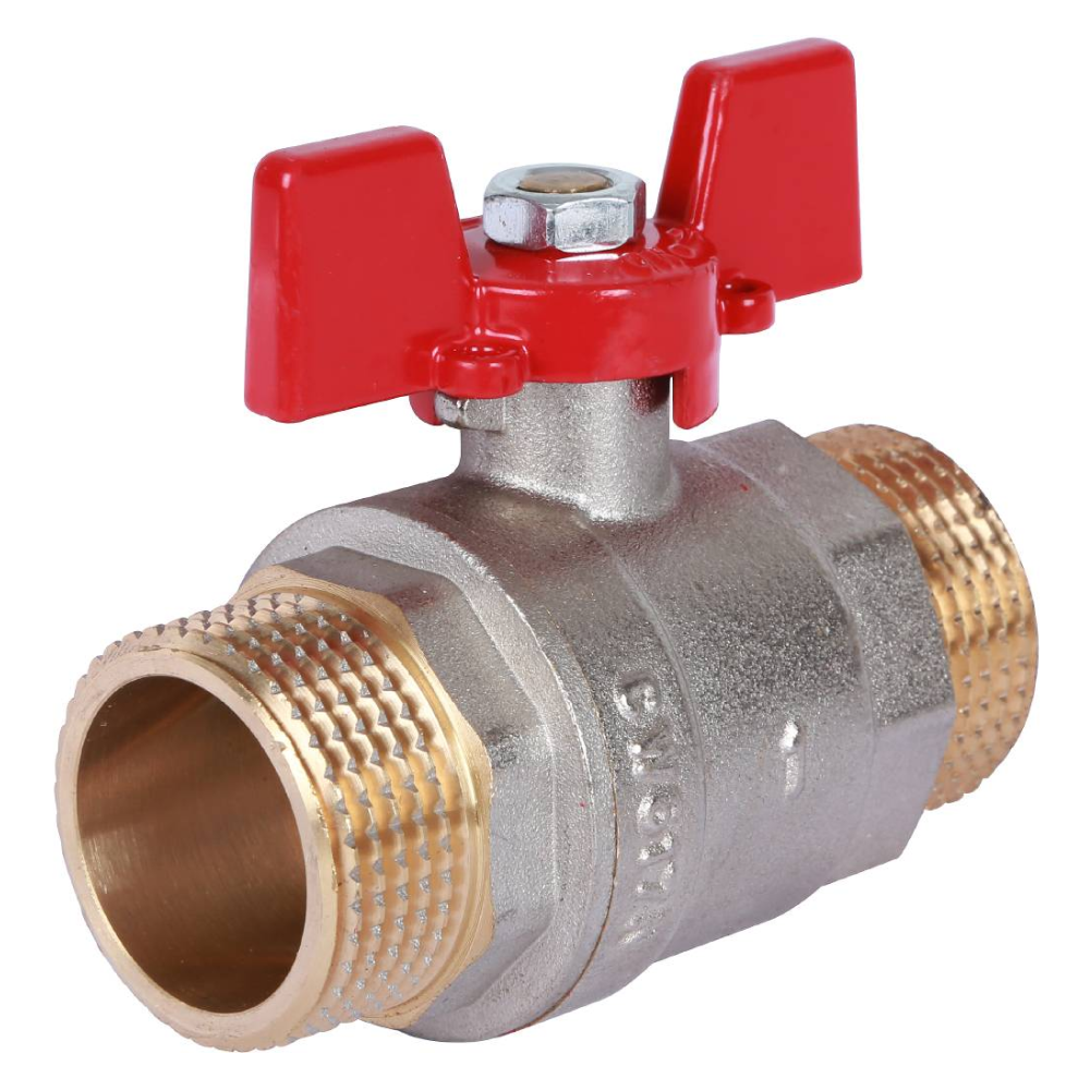 Кран шаровой 1" НР-НР, ручка бабочка / Rommer фото на multiBOX