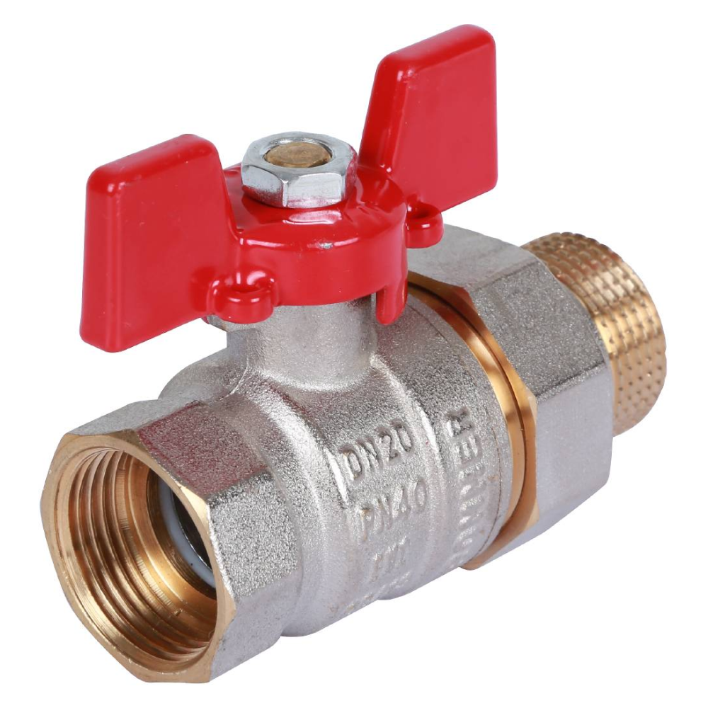 Кран шаровой с американкой 3/4" ВР-НР, ручка бабочка / Rommer фото на multiBOX