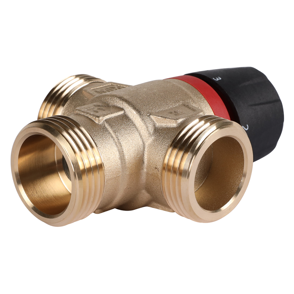 Термостатический смесительный клапан 1" НР, 20-43°С, KVs 2.5 (боковое смешивание) / Rommer фото на multiBOX