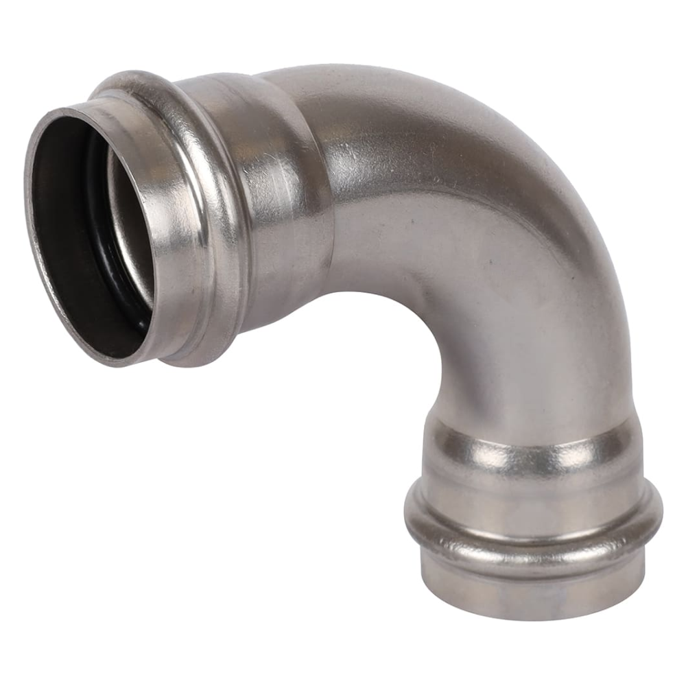 Угольник 90° ВПр-ВПр 22 из нерж. стали прессовой / Rommer фото на multiBOX