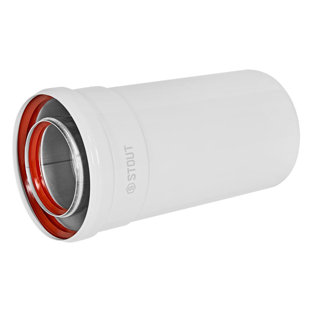 Удлинитель D80/125 п-м L250 мм, традиционный / Stout фото на multiBOX