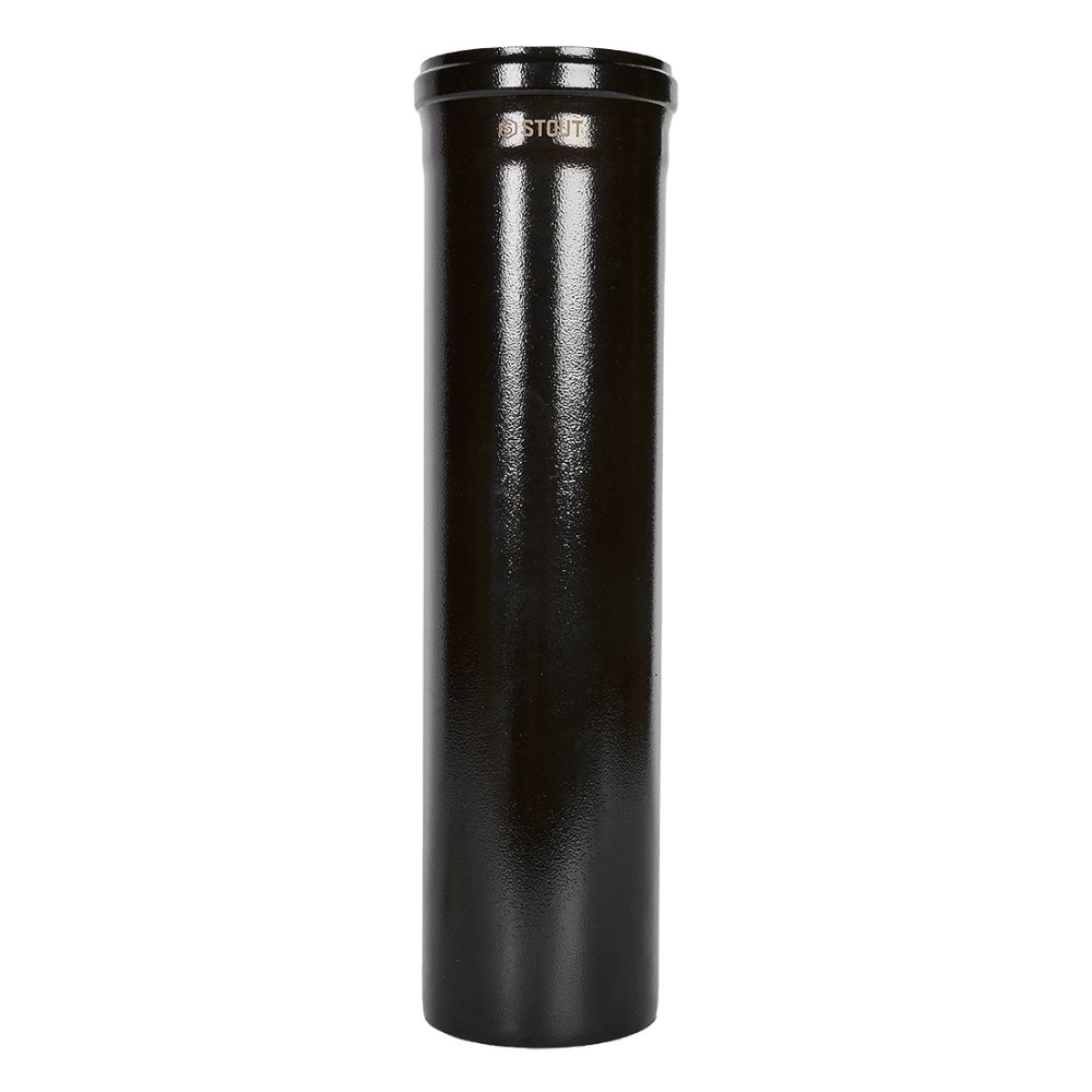 Удлинитель D80/125 п-м L500 мм, черный, традиционный / Stout фото на multiBOX
