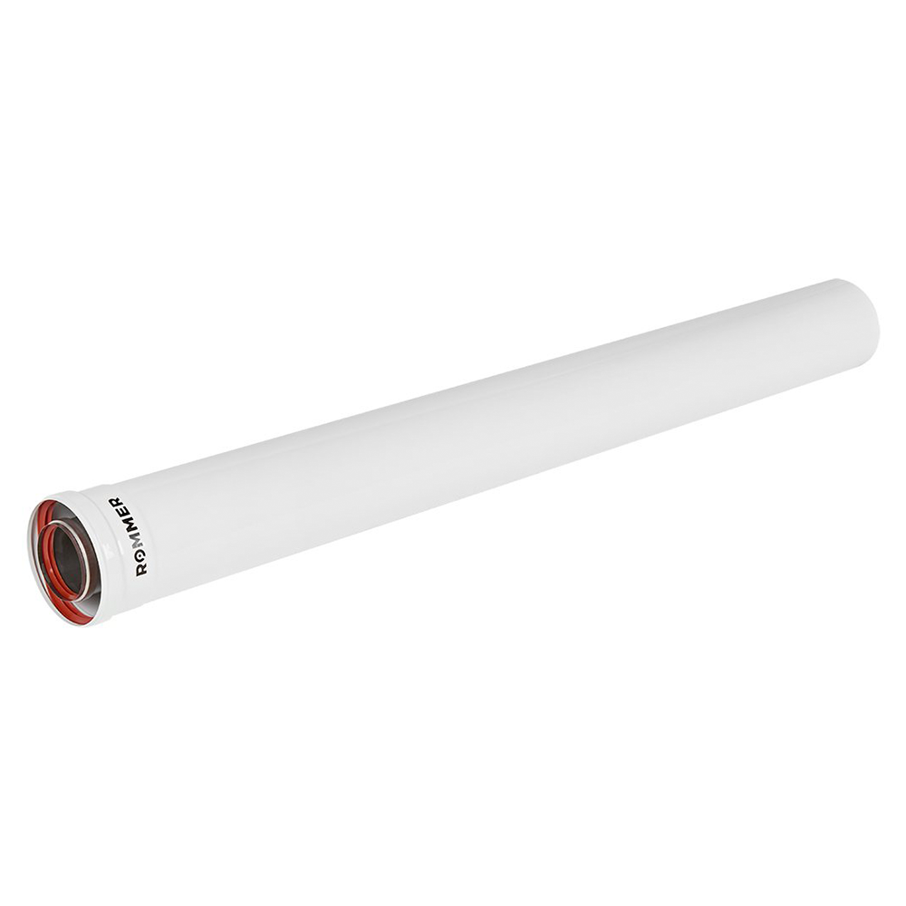 Удлинитель INOX LINE D60/100 п-м L1000 мм, традиционный / Rommer фото на multiBOX