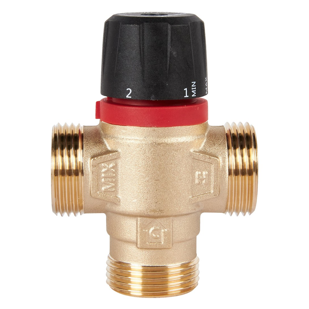 Термостатический смесительный клапан 1" НР, 20-43°С, KVs 1.6 (боковое смешивание) / Rommer фото на multiBOX