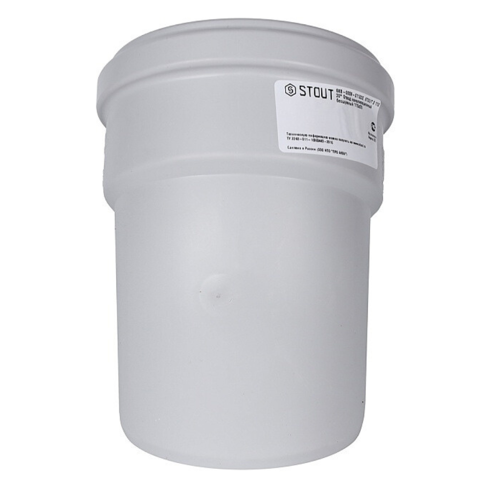 Канализационный отвод D 110х30°, бесшумный / Stout фото на multiBOX