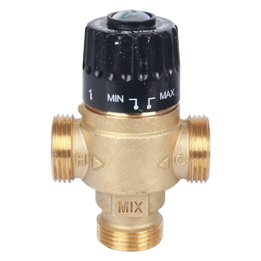 Термостатический смесительный клапан 3/4" НР, 30-65°С, KVs 2.3 / Stout фото на multiBOX