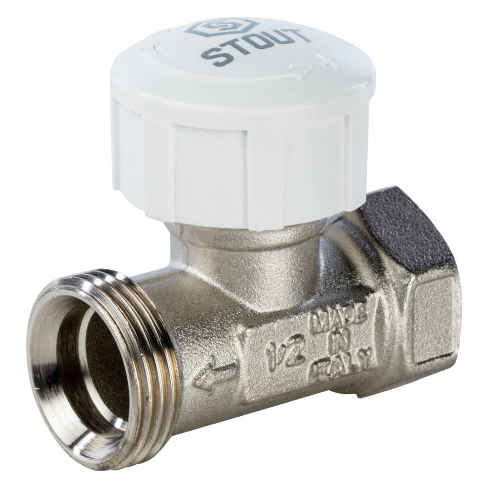 Термостатический клапан 1/2" для радиатора, прямой / Stout фото на multiBOX