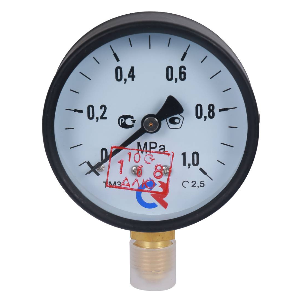Манометр радиальный ТМ-310Р.00 63 мм G1/4", 0...1 MPa, кт 2.5 / Росма фото на multiBOX