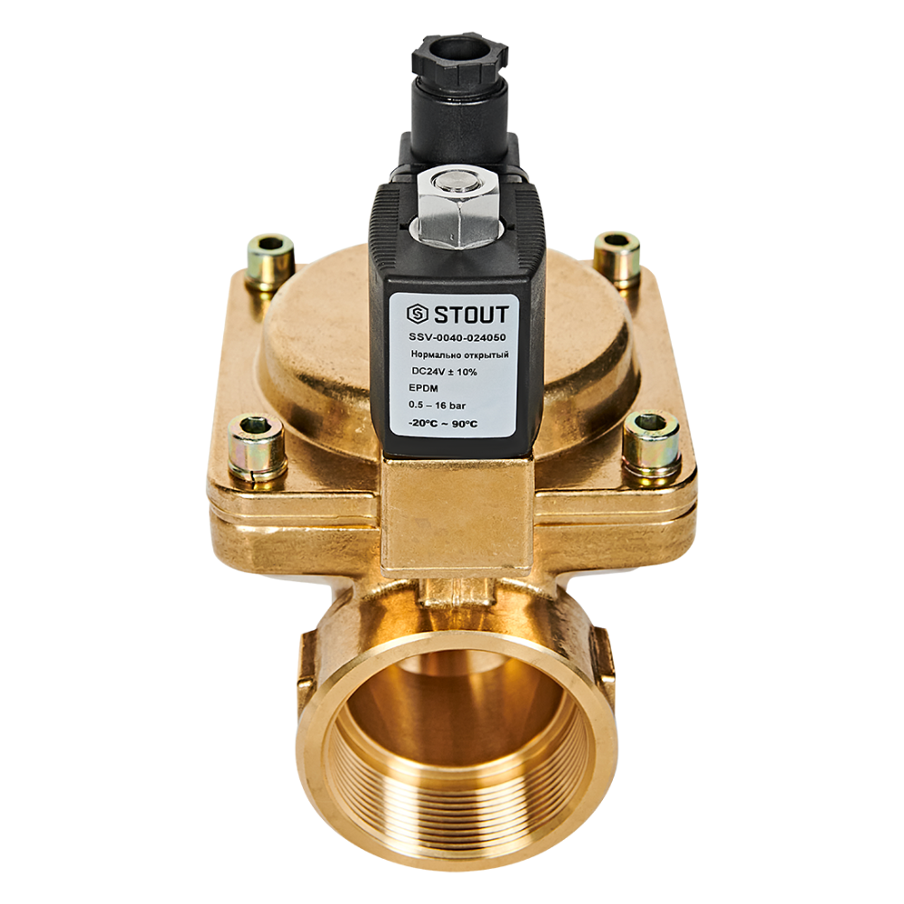 Электромагнитный клапан 2" НО, 24В, непрямого действия / Stout фото на multiBOX
