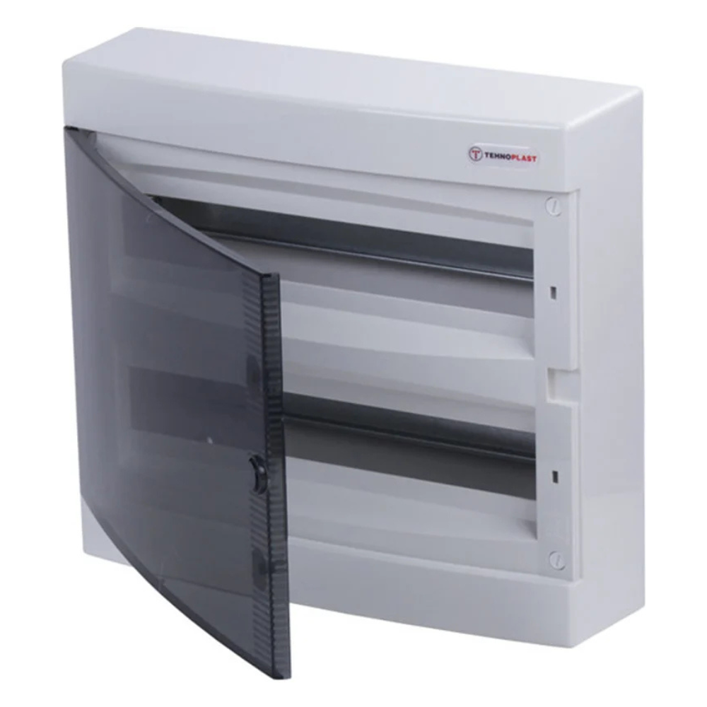 Щит навесной N2х18C на 36 модулей, прозрачная дверца, IP40 / Tehnoplast фото на multiBOX