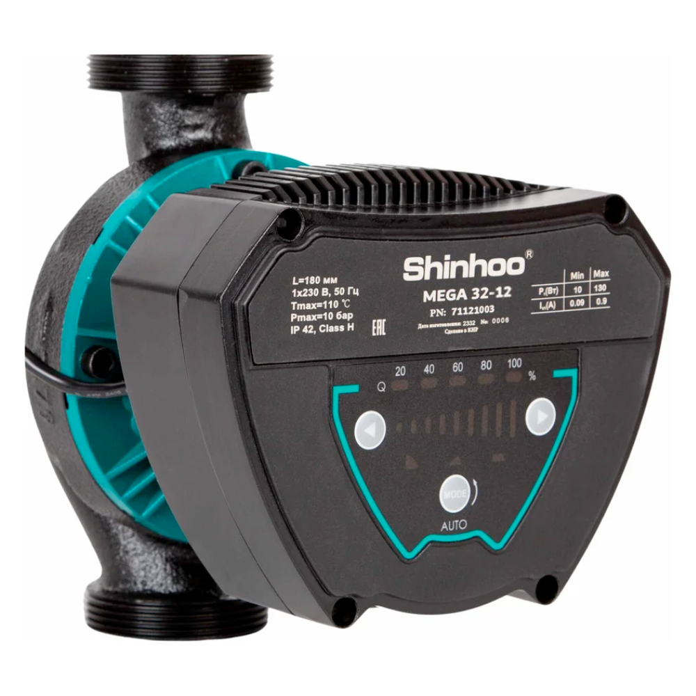 Циркуляционный насос MEGA 32-12 1x230V / Shinhoo фото на multiBOX